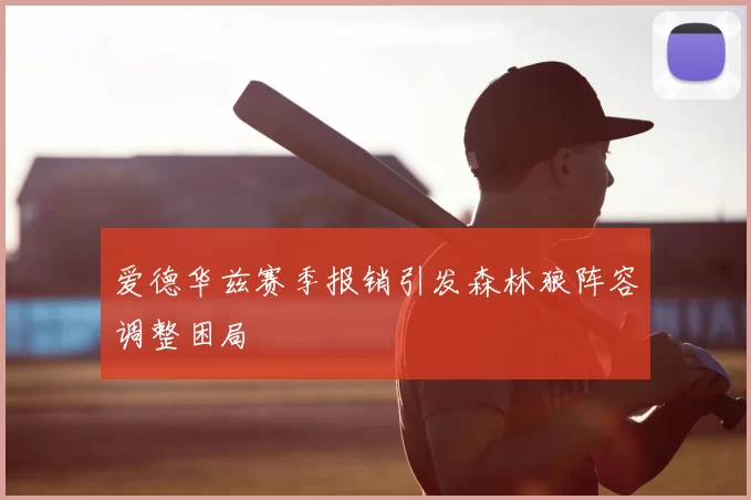 爱德华兹赛季报销引发森林狼阵容调整困局